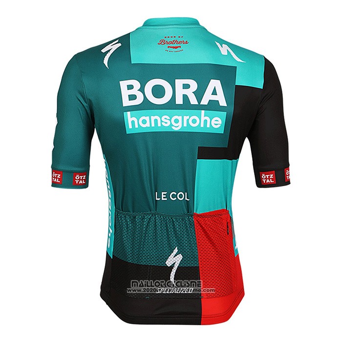 2022 Maillot Cyclisme Bora-Hansgrone Vert Manches Courtes et Cuissard